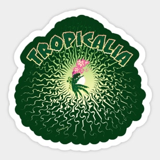 Tropicalia Green Sun Sticker